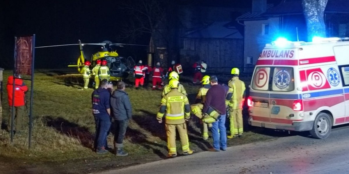 Tragedia w Trybszu na Podhalu. Półtoraroczne dziecko zostało ciężko poparzone. 