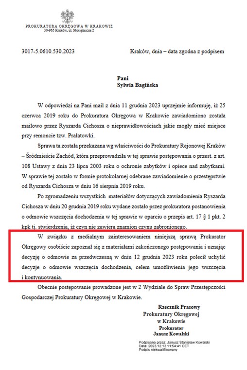 Prokuratura Okręgowa w Krakowie