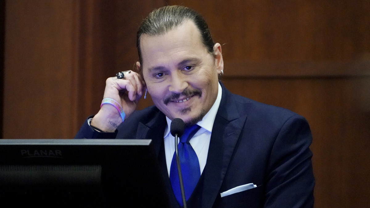 Johnny Depp podczas "procesu dekady"