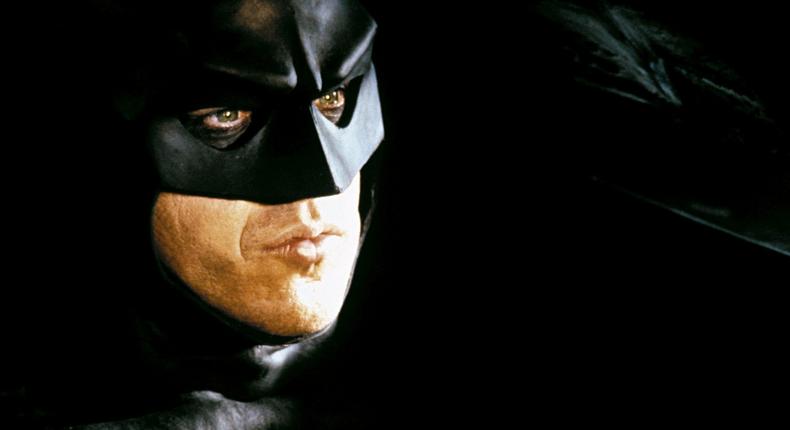 Michael Keaton as Batman.