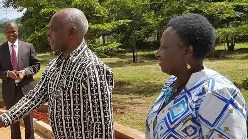 Governor Kivutha Kibwana and DG Adelina Mwau