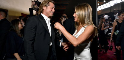 Pitt i Aniston wymieniali czułości na gali. Wrócą do siebie?