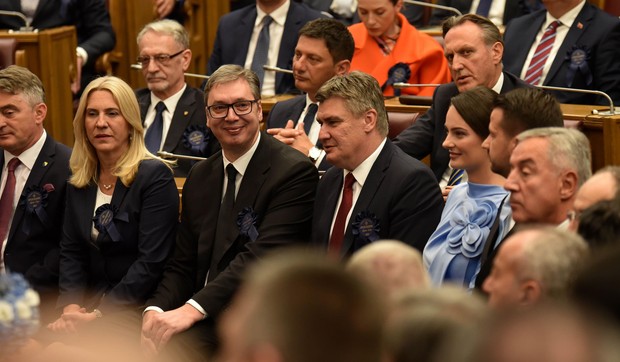 Predsednici Srbije i Hrvatske, Aleksandar Vučić i Zoran Milanović, prethodni put su imali direktne bilateralne razgovore davne 2013. godine, iako su se u međuvremenu više puta sretali na multilateralnim samitima | Foto: BORIS PEJOVIC/EPA-EFE/REX/ Shutterstock