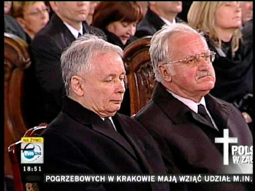 Jarosław Kaczyński, płacz, msza, katedra, prezydent, śmierć