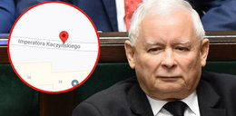 Ewenement w Pyskowicach! Zdaniem Google Maps jest tam ulica Imperatora Kaczyńskiego