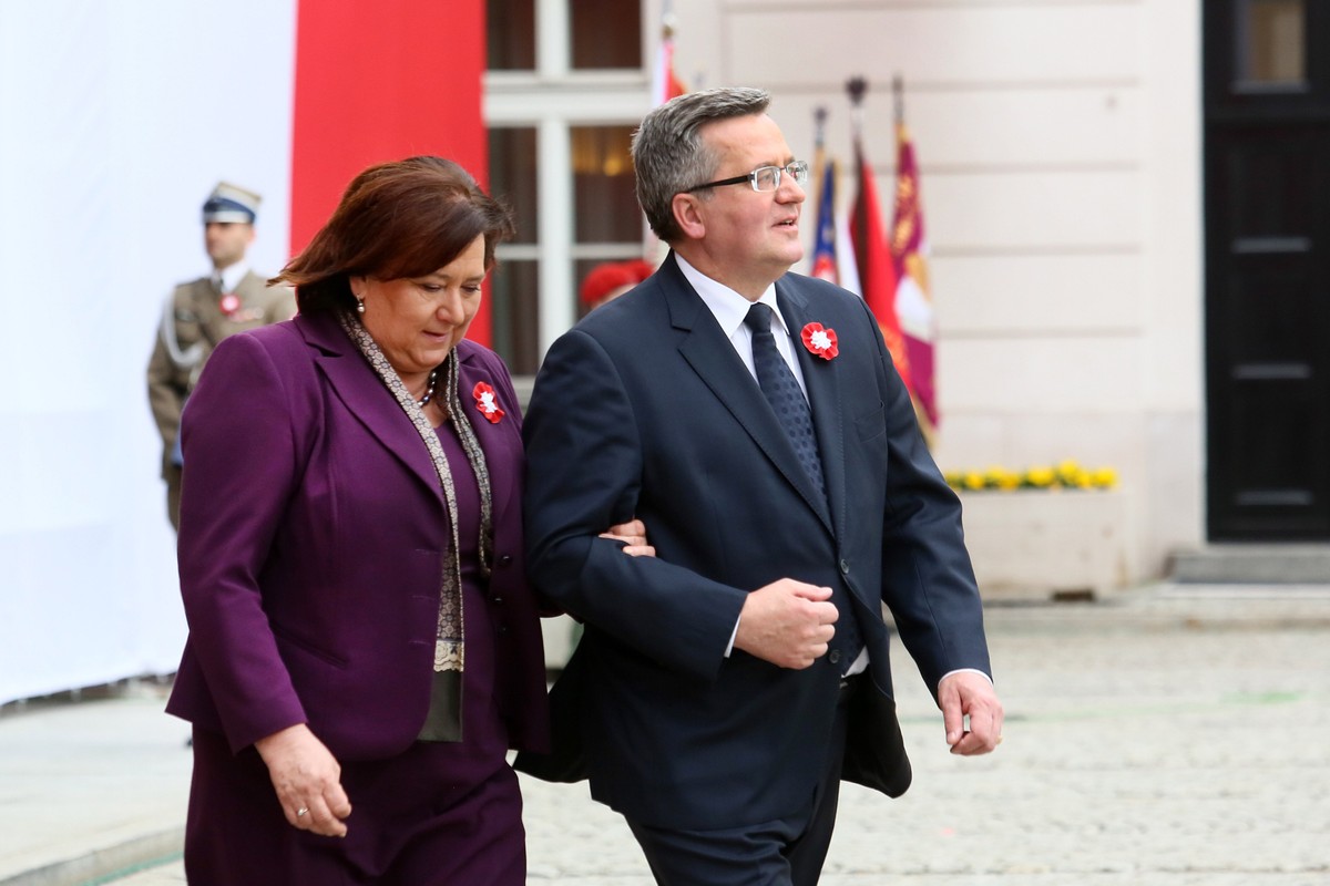 Bronisław Komorowski z żoną Anną
