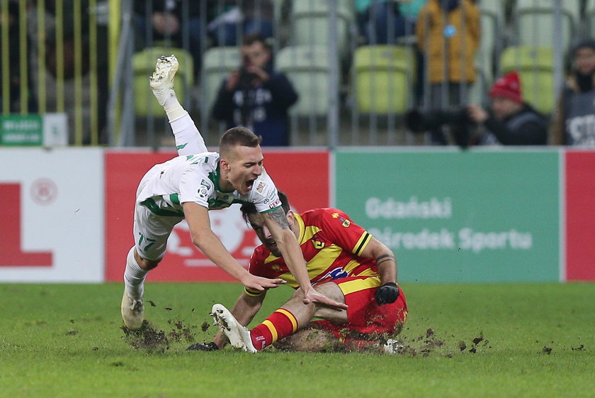 Pilka nozna. Ekstraklasa. Lechia Gdansk - Jagiellonia Bialystok. 25.11.2018