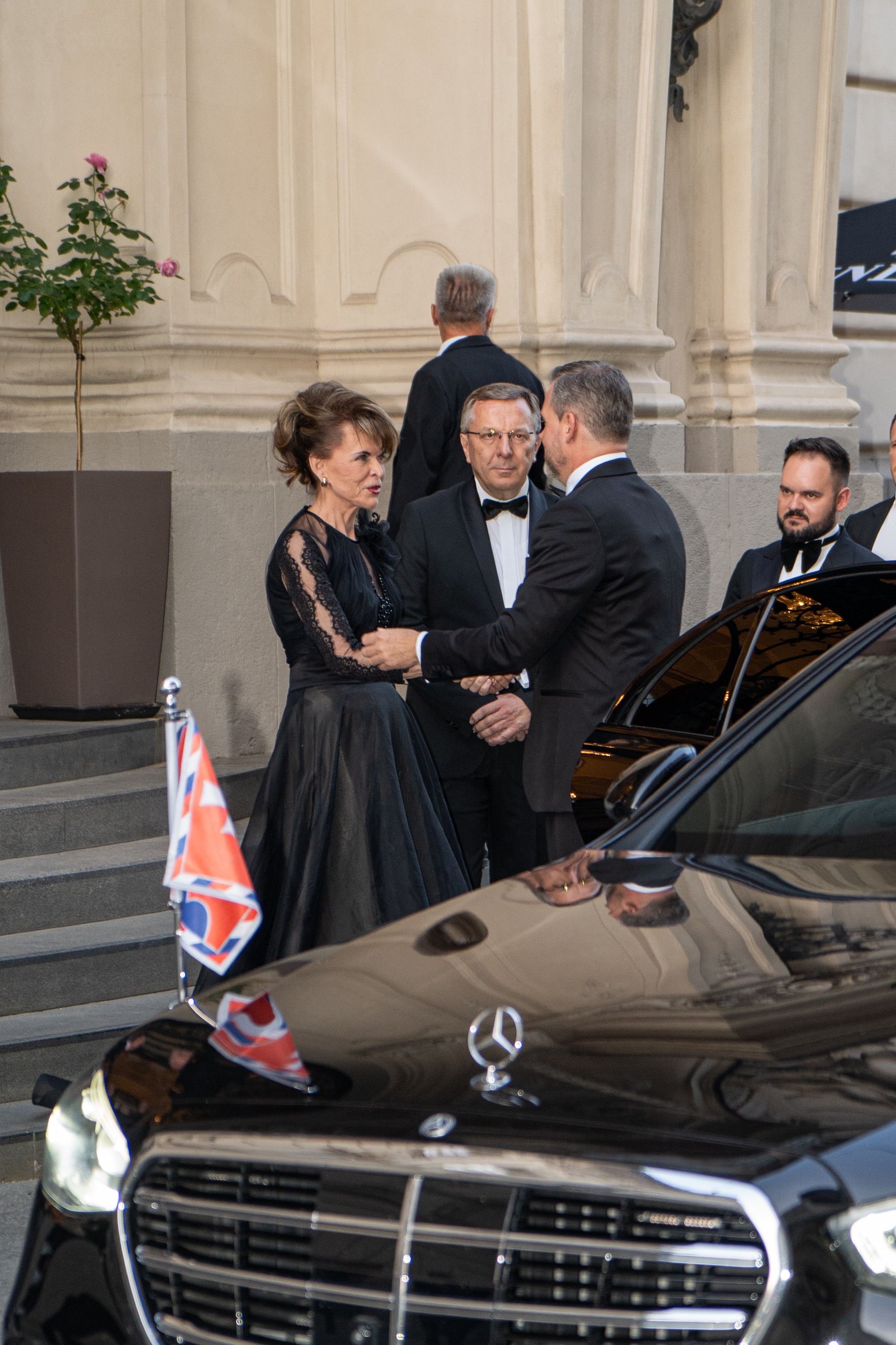 Mária Reháková vítala prezidenta Slovenskej republiky Petra Pellegriniho.