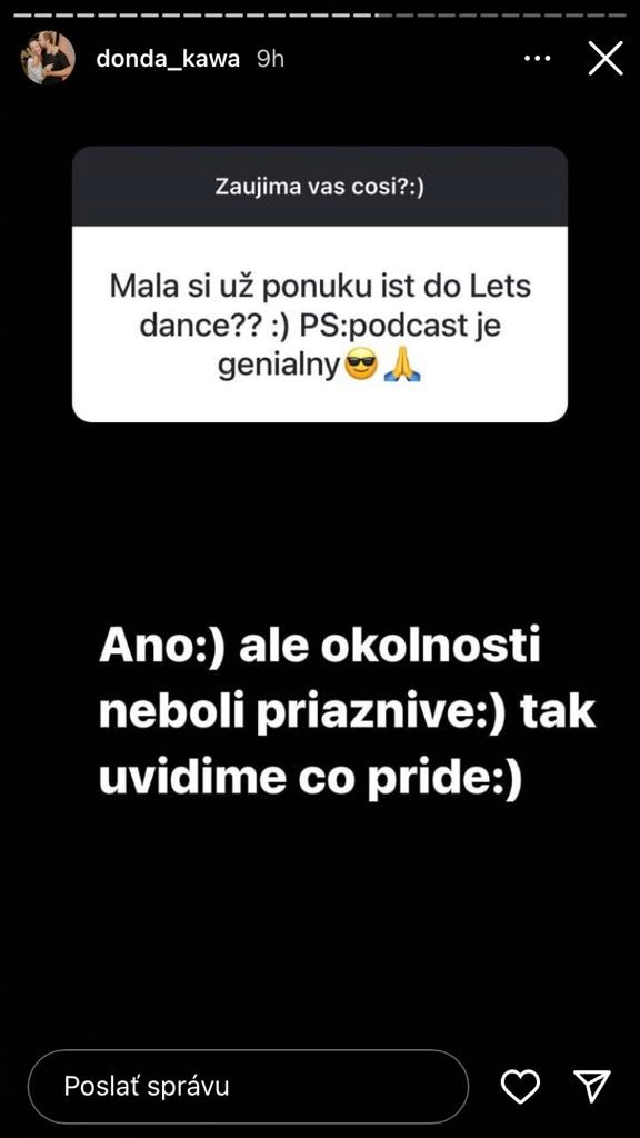 Do tanečnej šou ísť nemohla.