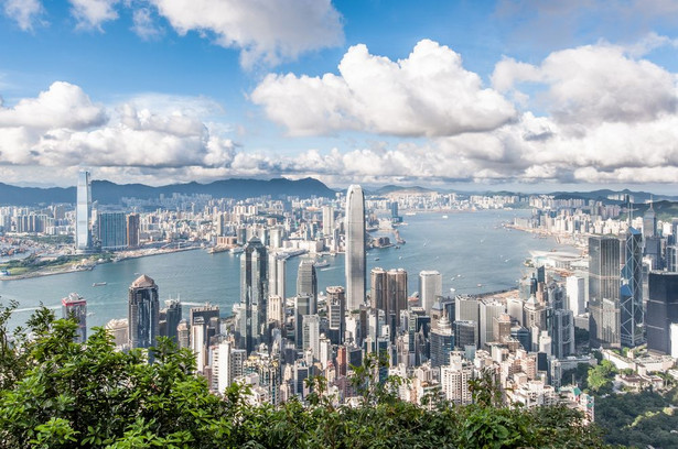 Hongkong, widok na port Victoria