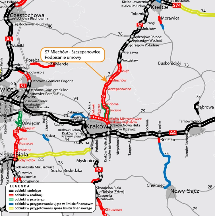 S7 Miechów - Szczepanowice 