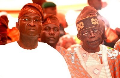 Former Lagos State Governors Bola Tinubu and Babatunde Fashola oversaw affairs of Nigeria's commercial capital before Ambode (The Nation) 