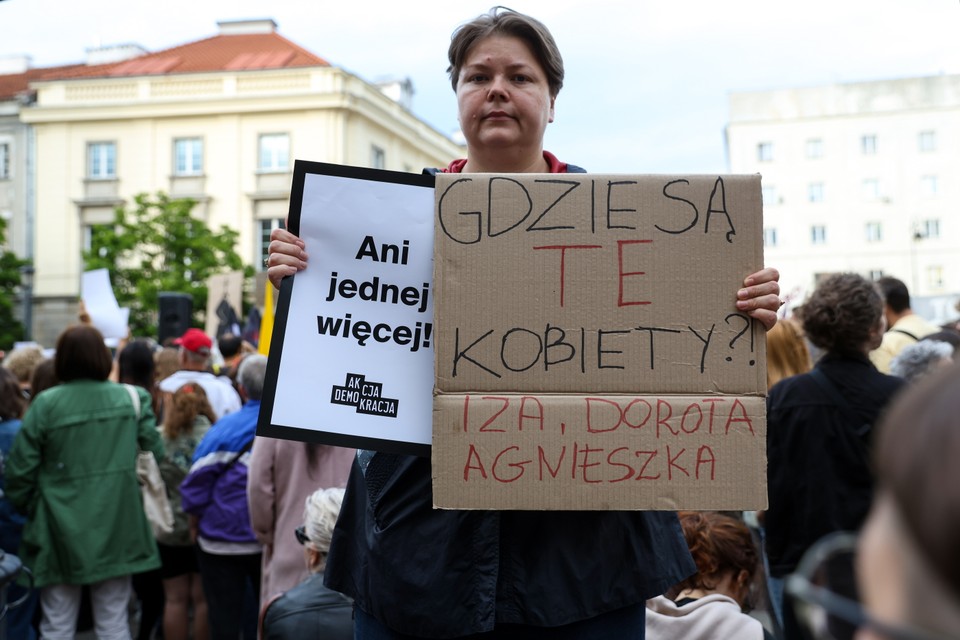 Protest Strajku Kobiet w Warszawie