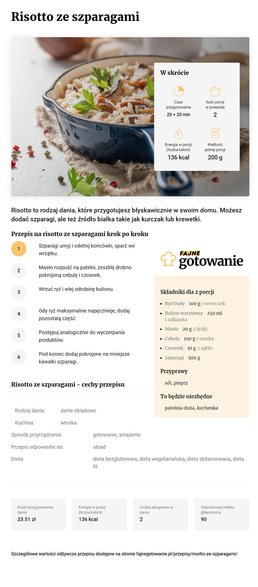 Risotto ze szparagami