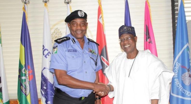 APC National Publicity Secretary, Lai Mohammed visits IG of Police, Solomon Arase on June 24, 2015.