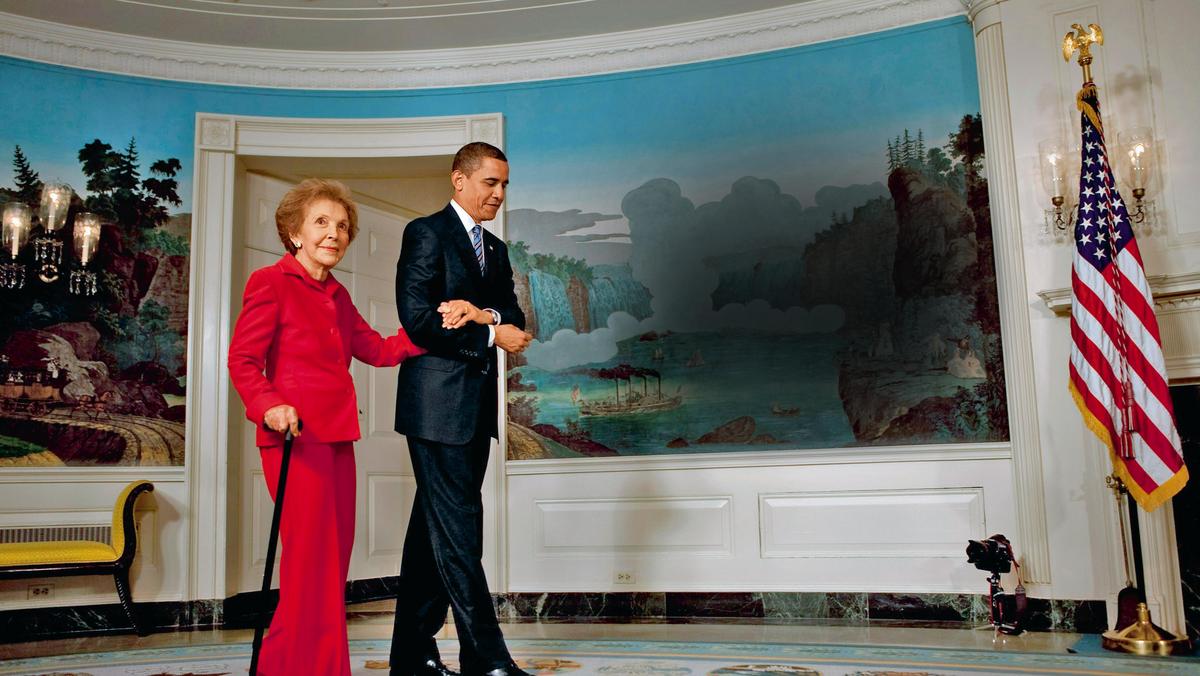 Nancy Reagan i Barack Obama w Białym Domu, 2 czerwca 2009 r. 