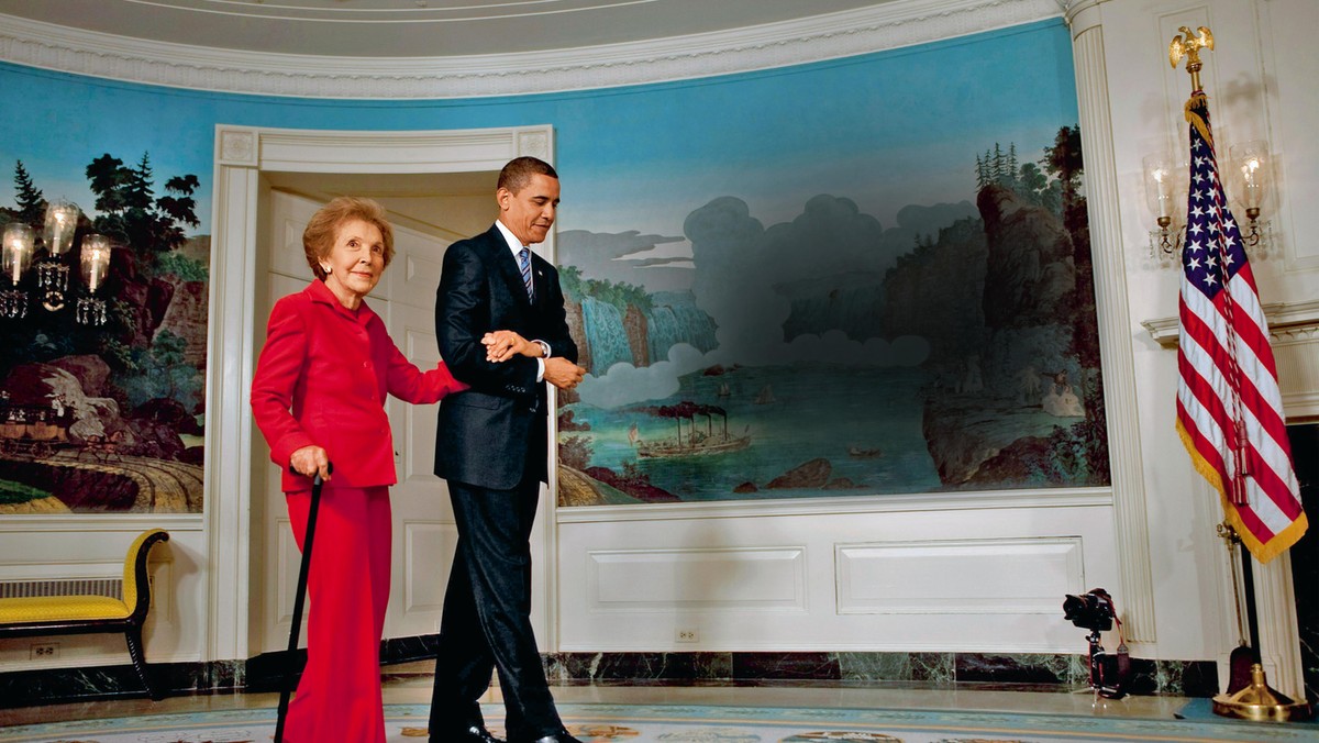 Nancy Reagan i Barack Obama w Białym Domu, 2 czerwca 2009 r. 