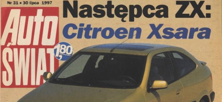 Przypominamy wydanie "Auto Świata" z 1997 r. Jedną z gwiazd numeru był Citroen Xsara