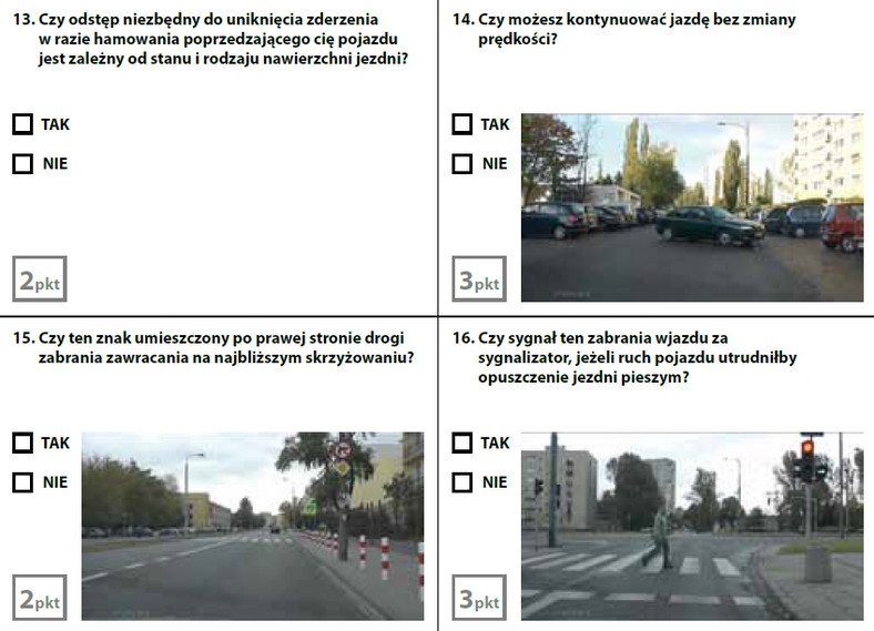 Egzamin teoretyczny na prawo jazdy - zestaw 2