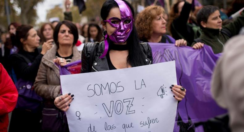 Feminists have held massive street protests across Spain