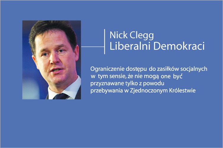Nick Clegg z partii Liberalnych Demokratów o imigrantach w UK