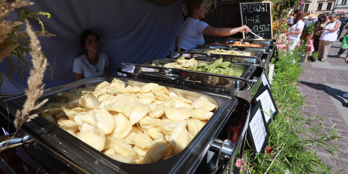 Kraków. Trwa XX edycja Festiwalu Pierogów. 