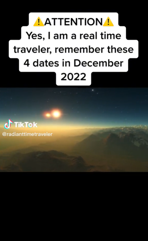Cestovateľ v čase predpovedal dátumy decembrových hrozieb.