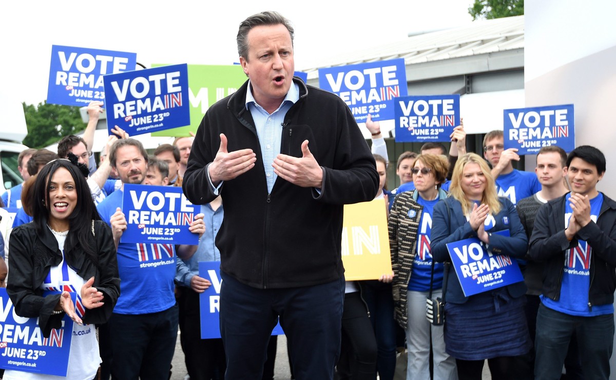David Cameron w trakcie kampanii przed referendum dotyczącym wyjścia Wielkiej Brytanii z UE