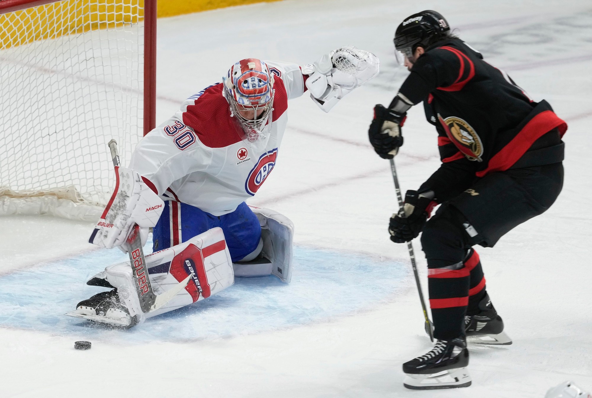 Zápas NHL: Ottawa Senators - Montreal Canadiens.