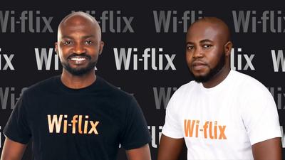 Wi-Flix founders Louis Manu and Bright Yeboah 