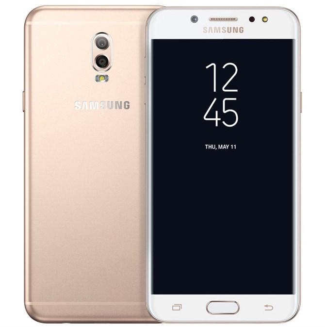 Samsung Galaxy J7+ w złotym kolorze obudowy