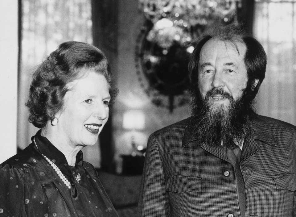 Spotkanie Sołżenicyna z Margaret Thatcher w 1983 r. 