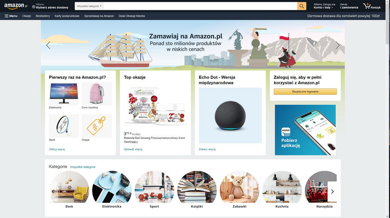 Amazon.pl już działa. Ruszyła polska wersja największego internetowego sklepu na świecie