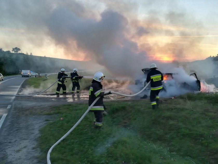 Pożar samochodu