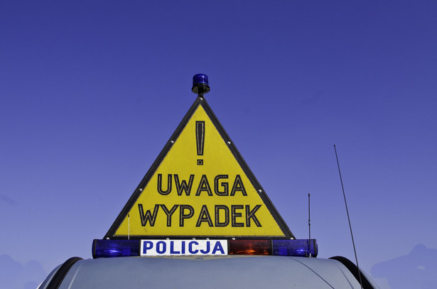 Wypadek, policja