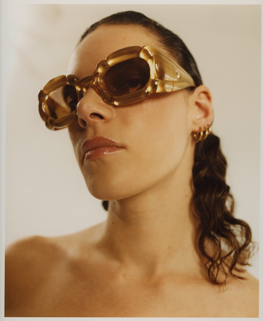 Sonnenbrille mit Zierkristallen, Swarovski.