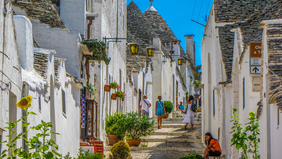 Włoskie domki trulli w Alberobello