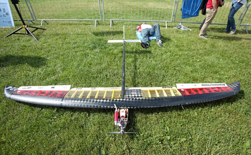 Dron autorstwa Studenckiego Międzywydziałowego Koła Naukowego SAE Aero Design Politechnika Warszawska
<br><br> 
fot. (sr/mr) PAP/Stanisław Rozpędzik