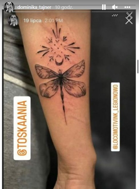 Nowy tatuaż Dominiki Tajner