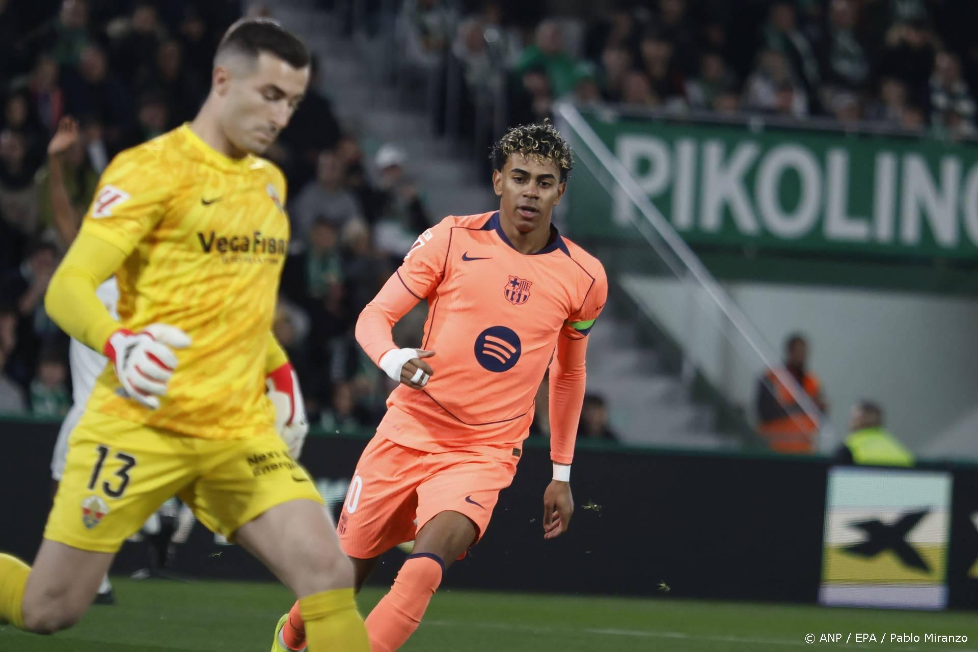 Yamal steelt de show: Barça wint 1-3 bij Elche en verstevigt koppositie