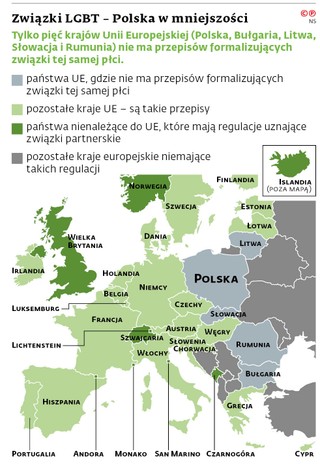 Związki LGBT - Polska w mniejszości