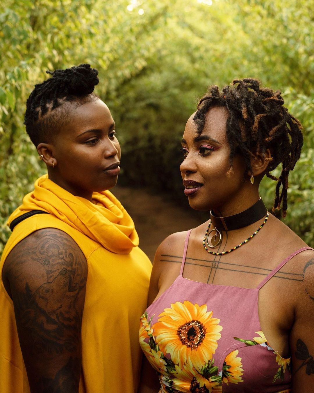 Singer Kaz Lucas with her partner Majic Dyke