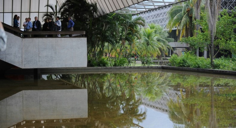 A view of facilities built for the 2016 Olympic Games in Rio de Janeiro -- the first to be held in South America and heavily criticized for their high costs