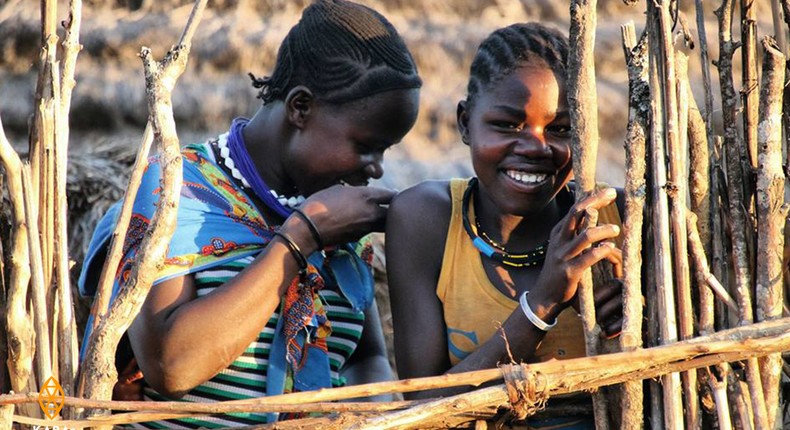 Karimojong women laughing