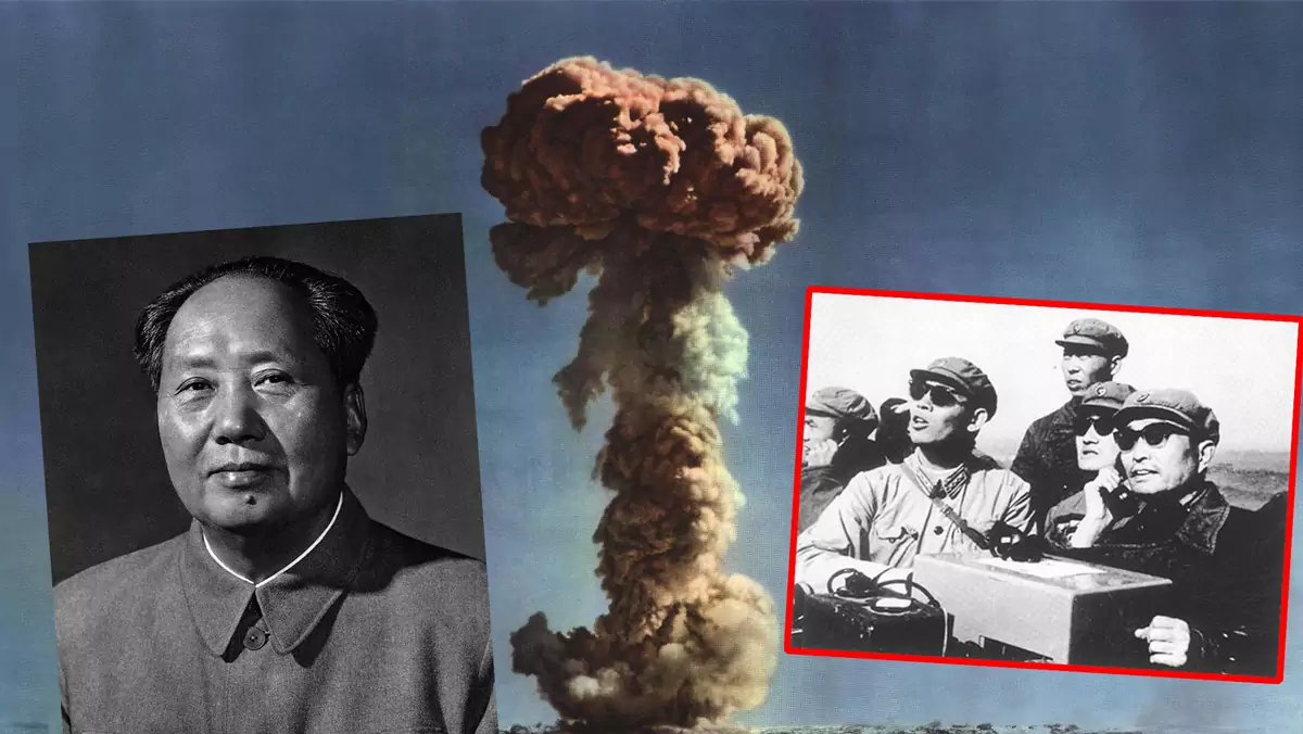 Pierwsza bomba atomowa zdetonowana przez Chiny w 1964 r.
