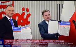 Andrzej Duda: 'Solidarność' to wspomnienie prezydenta Lecha Kaczyńskiego