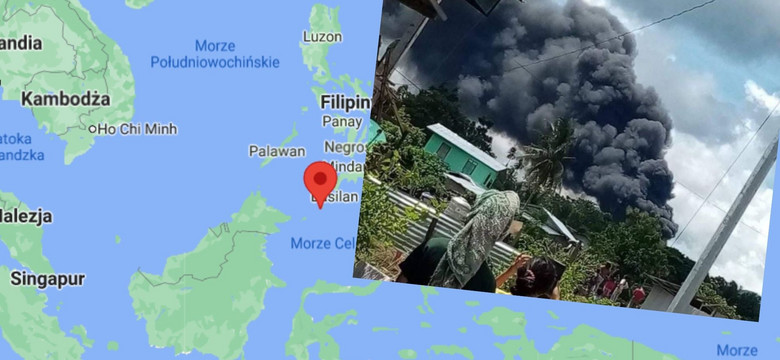 Na Filipinach rozbił się samolot wojskowy. Wiele ofiar śmiertelnych