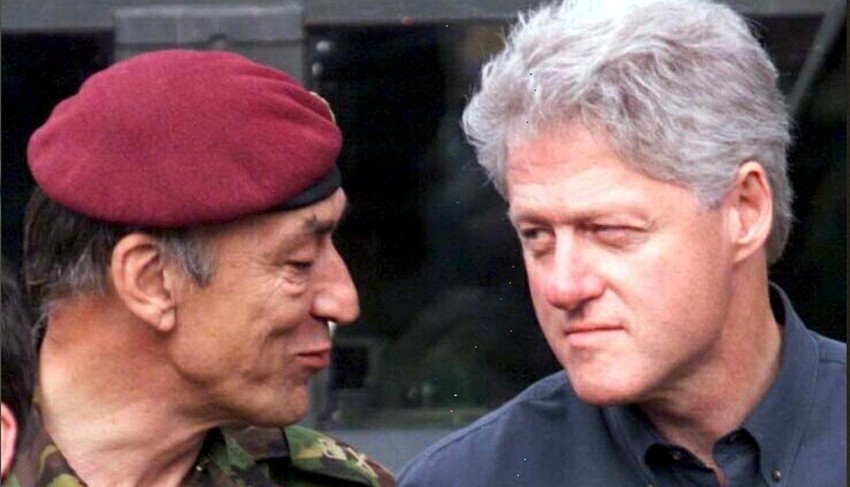 General Majkl Džekson i Bil Klinton