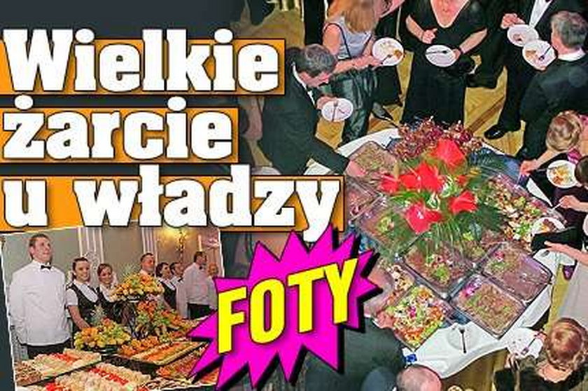 Wielkie żarcie u władzy. FOTY