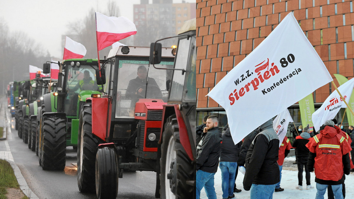 Górnicy dołączają do rolników w marszu na Warszawę. "To nasz święty obowiązek"
